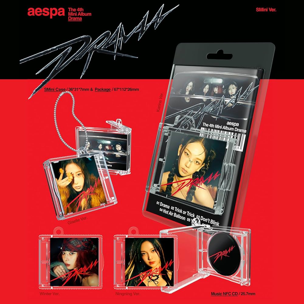 Amazon.co.jp: aespa - 4th Mini Album [DRAMA] (SMini Ver.- ランダム